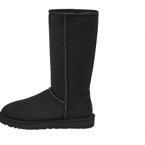 NEW UGG CLASSIC TALL II BLACK BOOT- TIMELESS COMFORT & STYLE - Picture 3 of 7